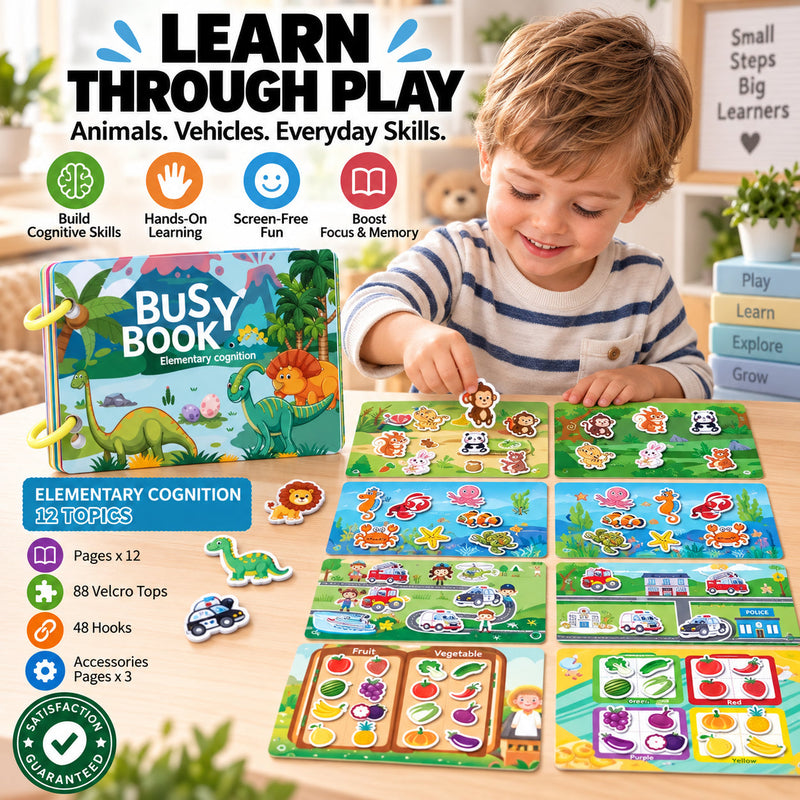 Montessori Quiet Busy Book for Toddlers