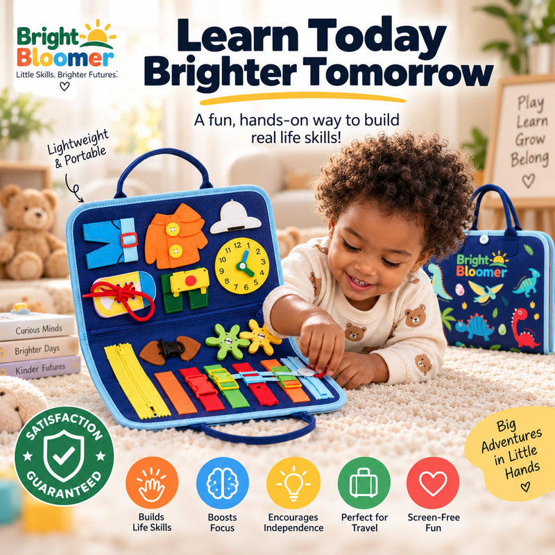 Montessori Toddler Travel Busy Board