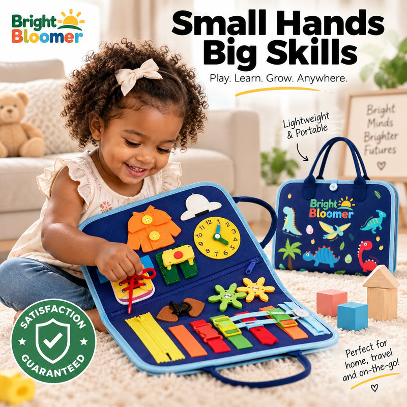 Montessori Toddler Travel Busy Board