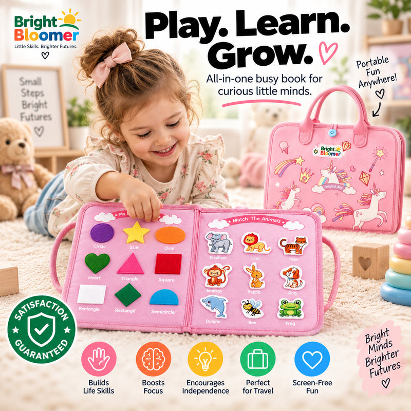 Montessori Toddler Travel Busy Board