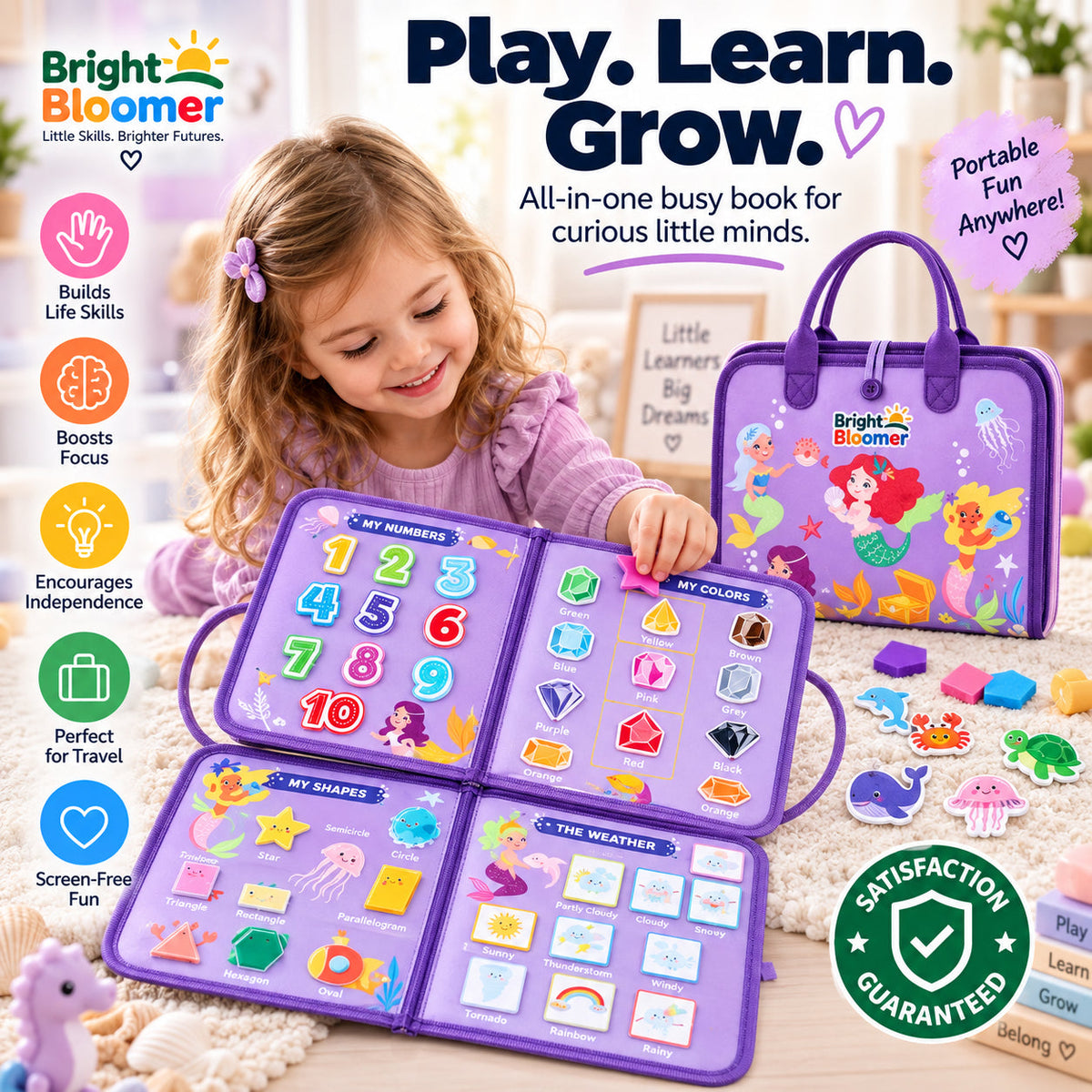 Montessori Toddler Travel Busy Board
