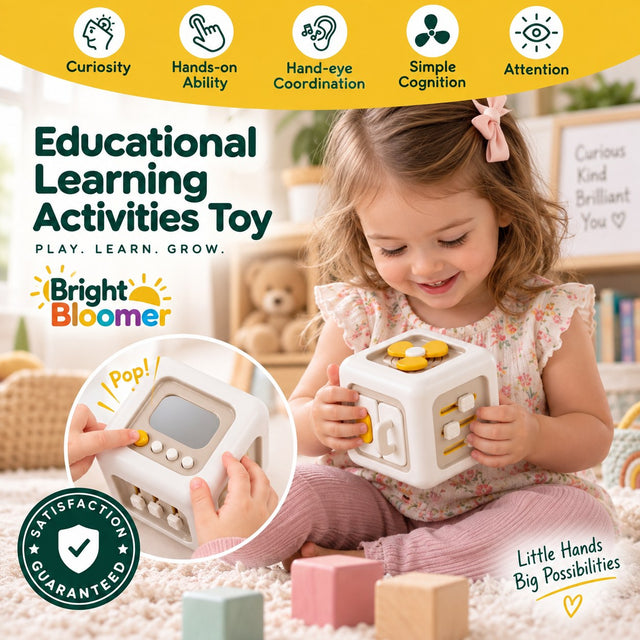 6-in-1 Montessori Busy Cube Toy