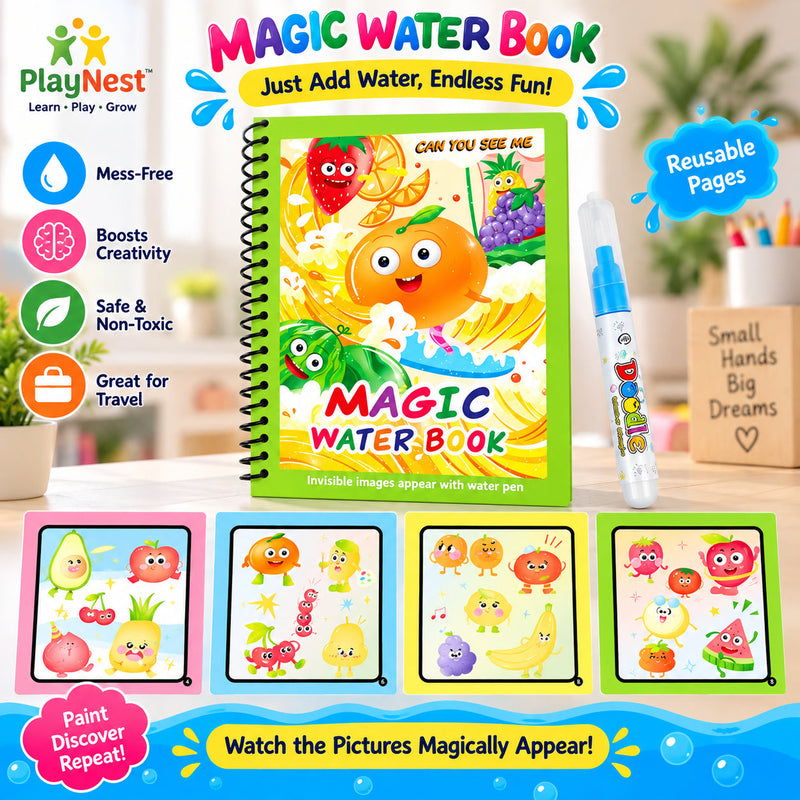 Reusable Magic Water Drawing Book
