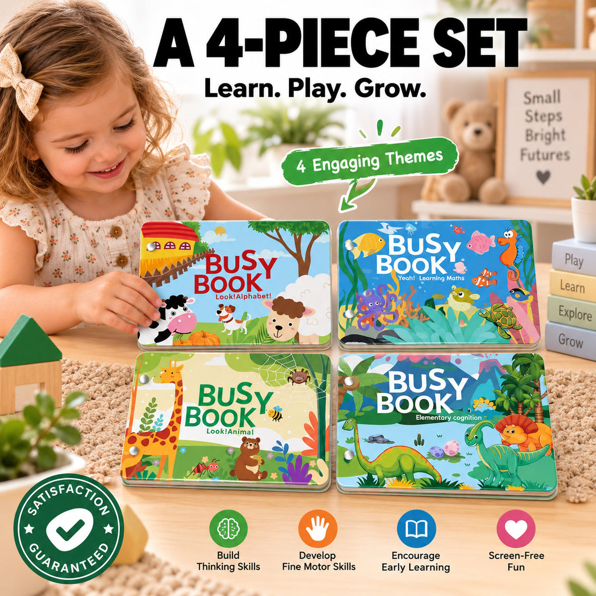 Montessori Quiet Busy Book for Toddlers