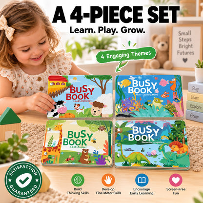 Montessori Quiet Busy Book for Toddlers