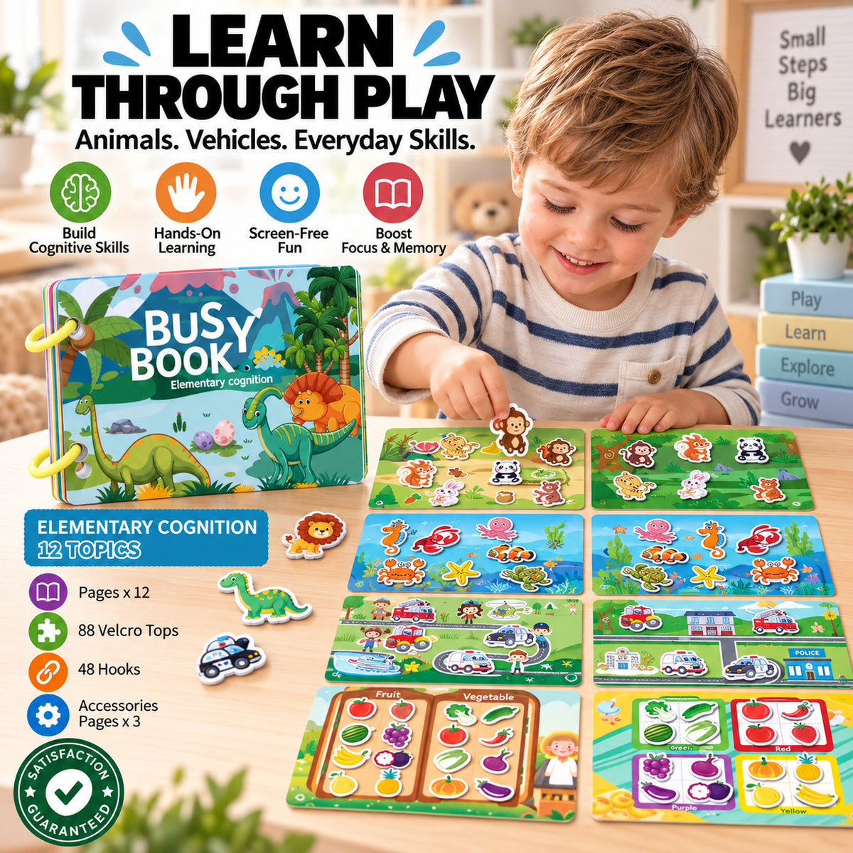 Montessori Quiet Busy Book for Toddlers