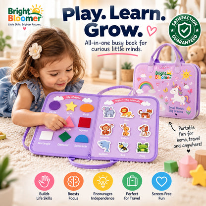 Montessori Toddler Travel Busy Board