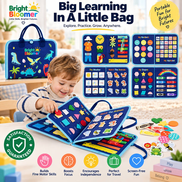 Montessori Toddler Travel Busy Board