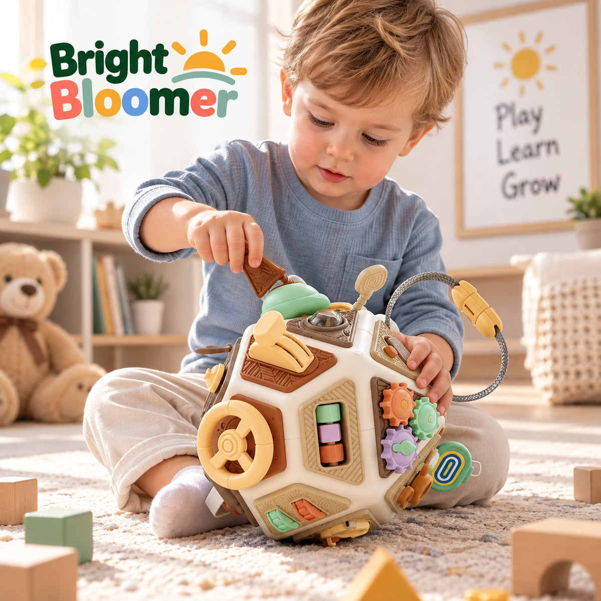 Montessori Busy Board Lock Box
