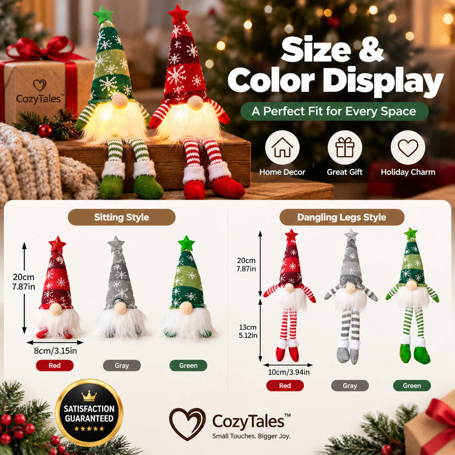 LED Gnome Christmas Ornament