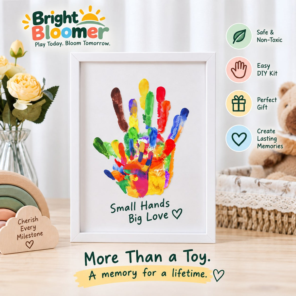 Family Handprint Keepsake Frame Kit