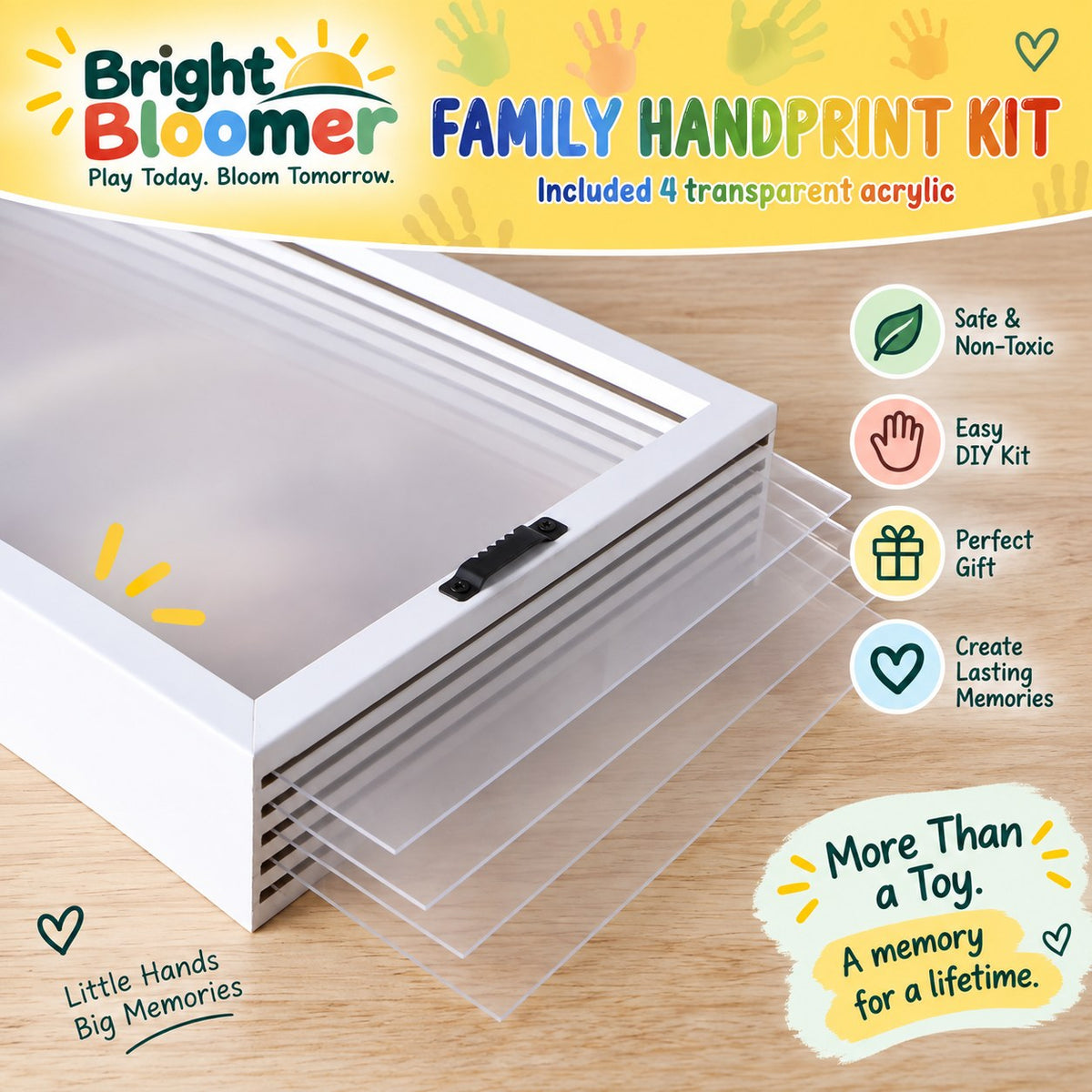 Family Handprint Keepsake Frame Kit