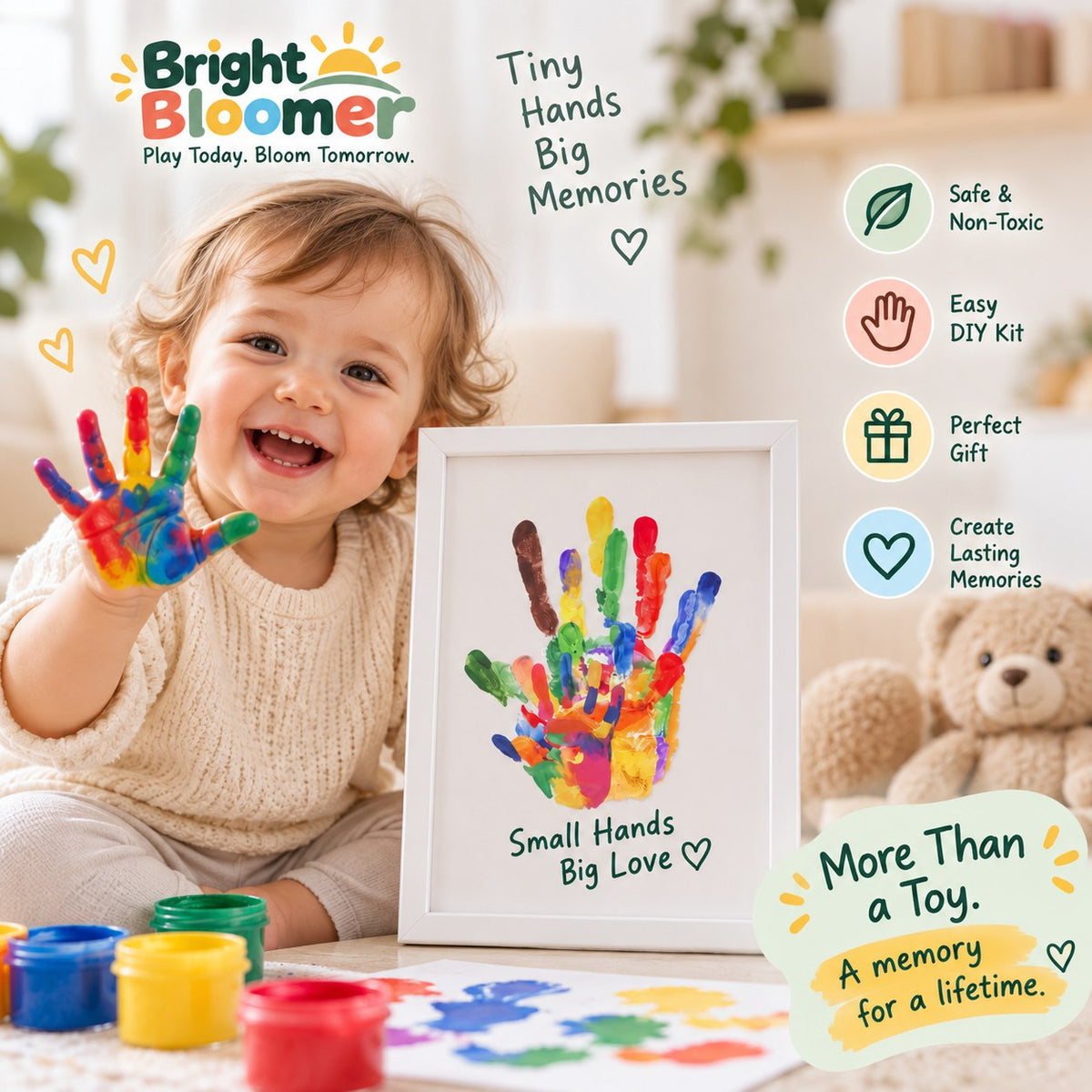 Family Handprint Keepsake Frame Kit