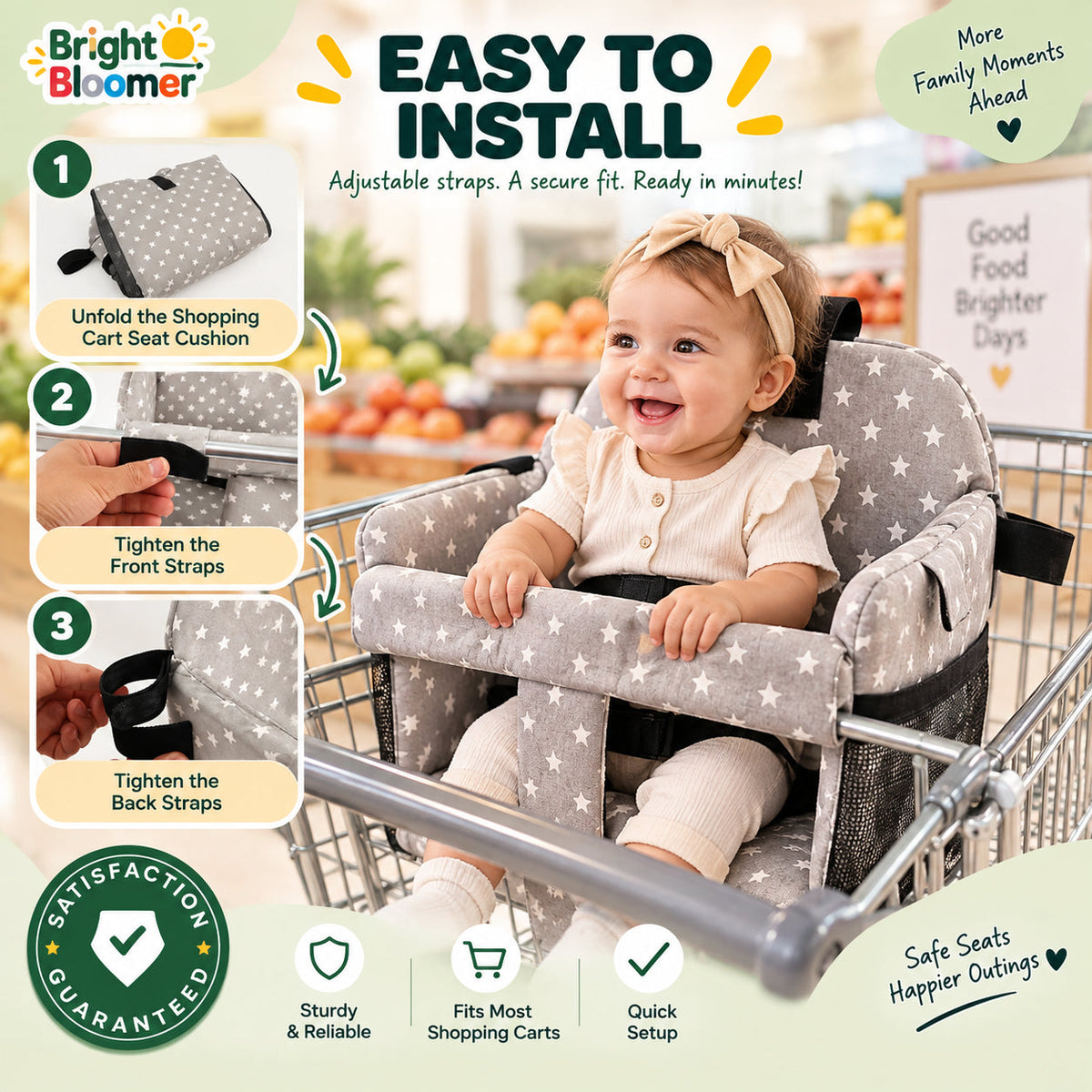 Baby High Chair and Cart Seat Cushion