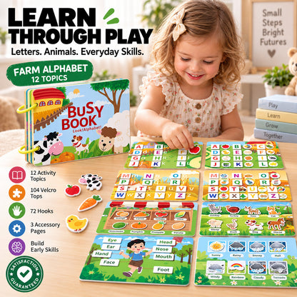 Montessori Quiet Busy Book for Toddlers