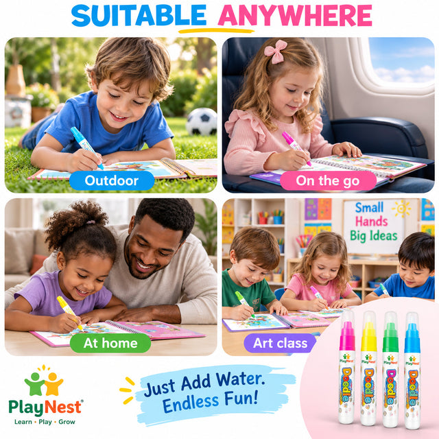 Reusable Magic Water Drawing Book