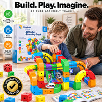 Magnetic Track Train Building Block Set
