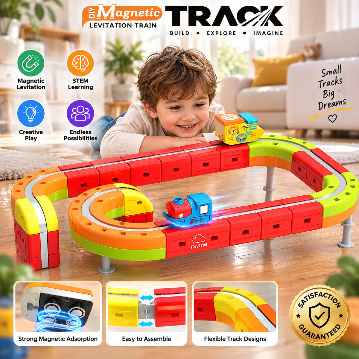 Anti-Gravity Magnetic Train Set
