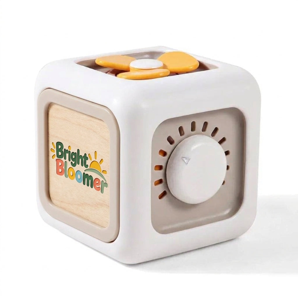 6-in-1 Montessori Busy Cube - Bright Bloomer branded