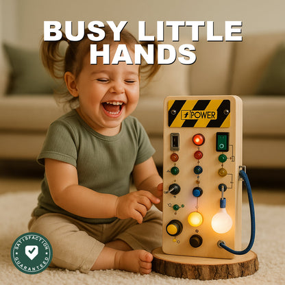 Montessori Busy Light Switch Board - Busy Little Hands
