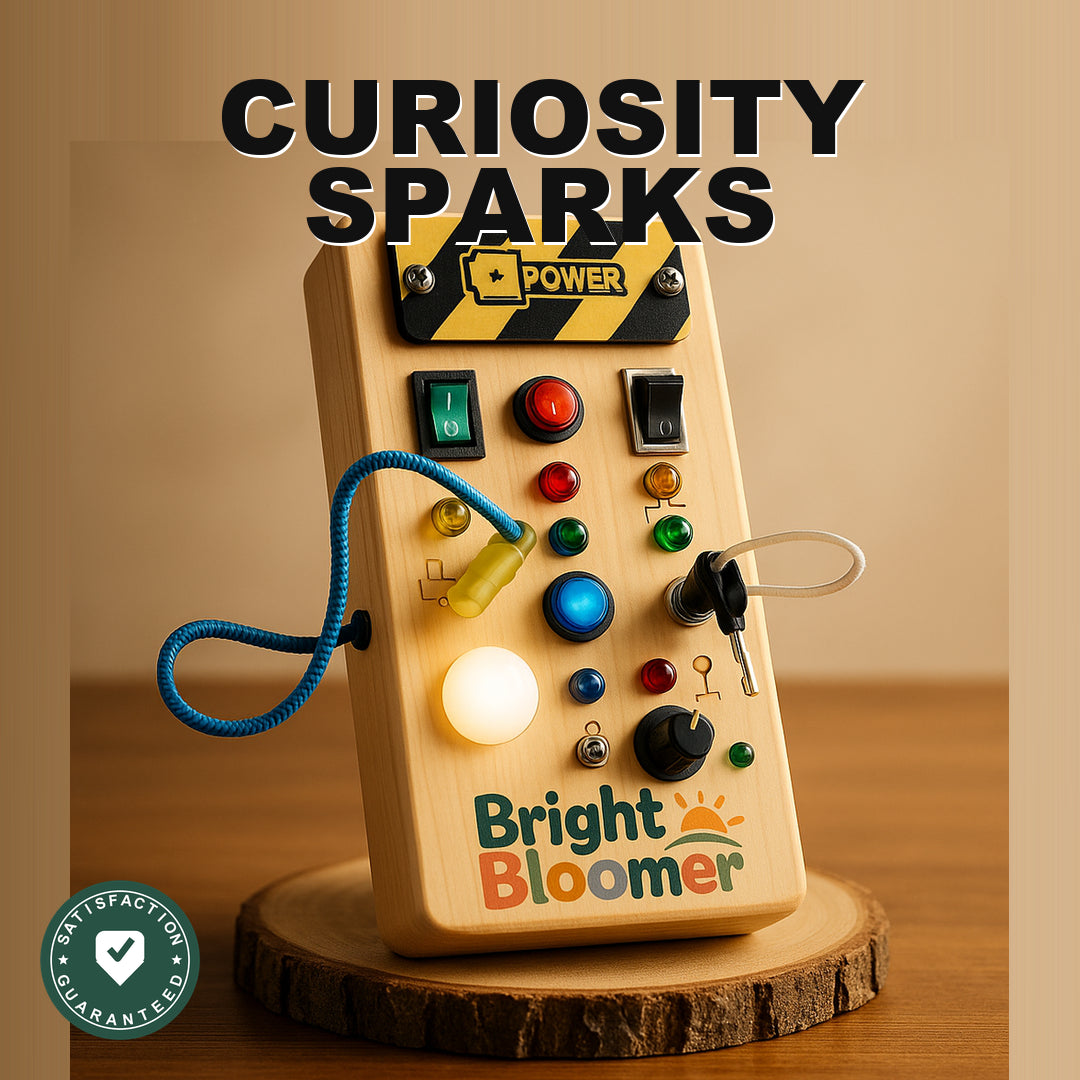 Montessori Busy Light Switch Board - Curiosity Sparks