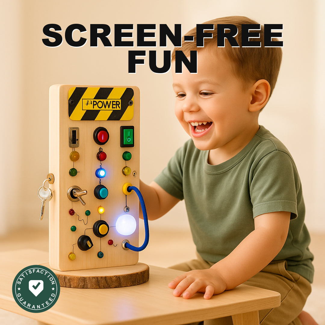 Montessori Busy Light Switch Board - Screen-Free Fun