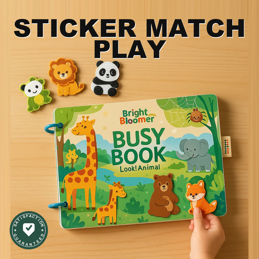 Montessori Quiet Busy Book for Toddlers